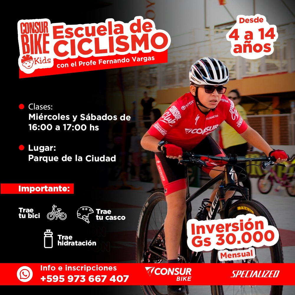 Afiche Escuela de Ciclismo Encarnación